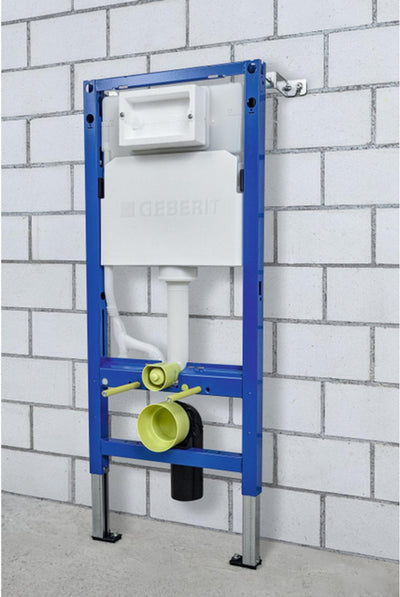 Geberit duofixbasic up100 delta inbouwreservoir voor wand wc - 112cm - 12cm - wandankers