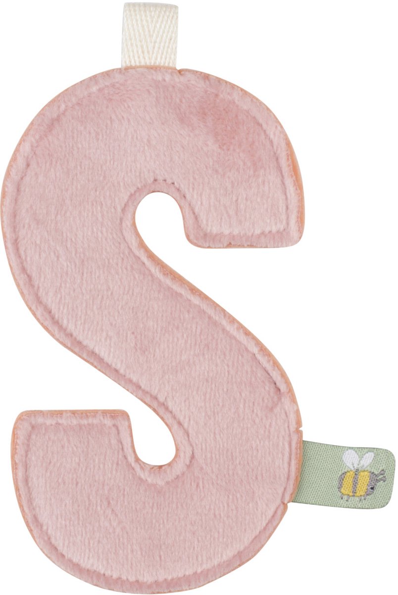 Little dutch slinger element - letter s - roze
