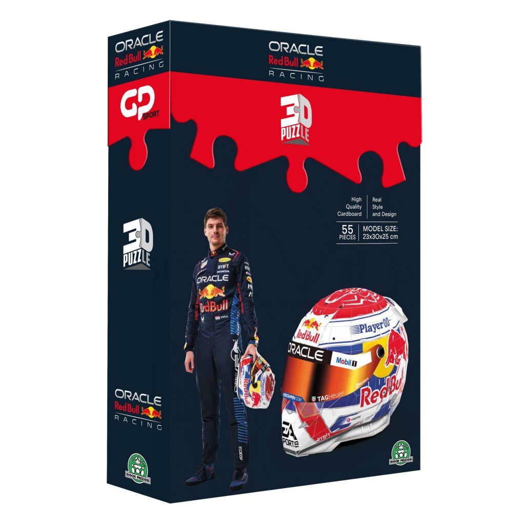 Overige merken 3d puzzel formule 1 helm max verstappen 55 stukjes