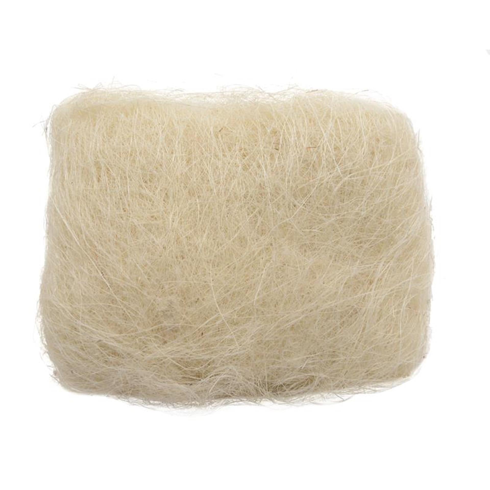 Decoris decoratie sisal l14-h18cm crème