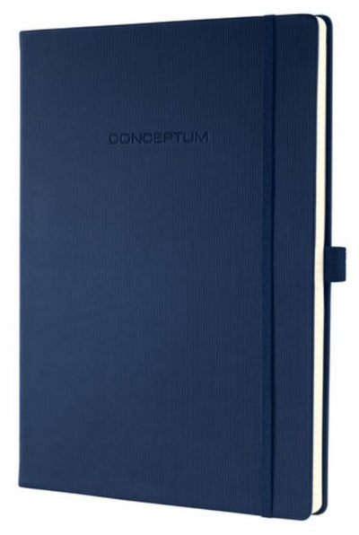 Sigel - notitieboek - conceptum pure - a5 - donkerblauw - hardcover - 194 pagina's - 80 grams - lijn - si-co657