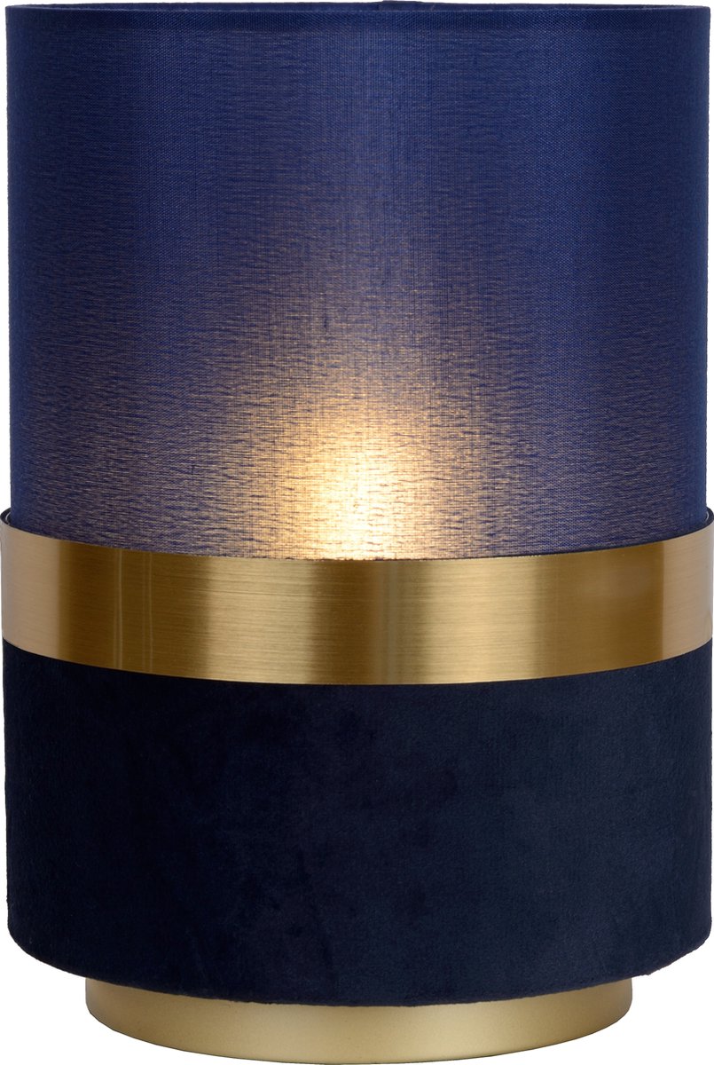 Lucide extravaganza tusse - tafellamp - ø 15 cm - 1xe14 - blauw