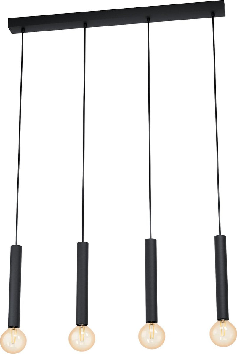 Eglo cortenova - hanglamp - e27 - 84 cm - zwart
