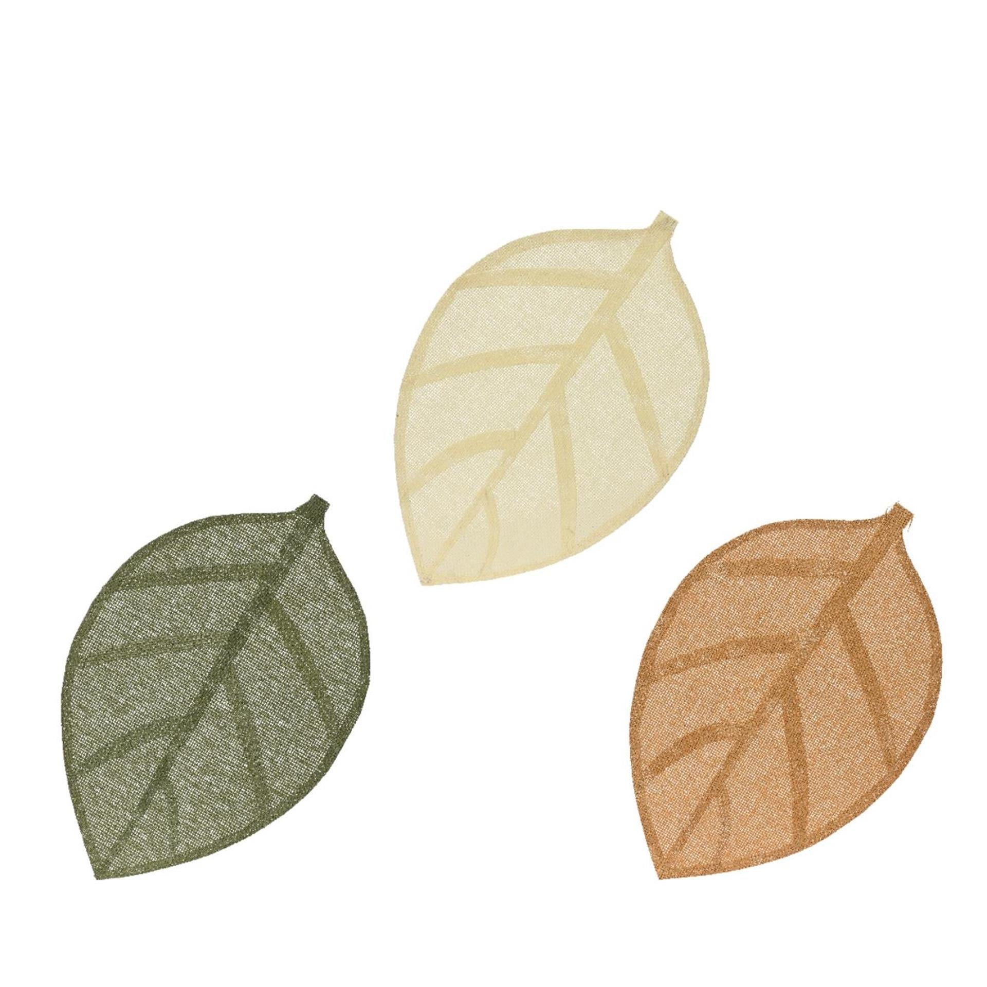 Decoris placemat bladvorm 46.5cmx30cm