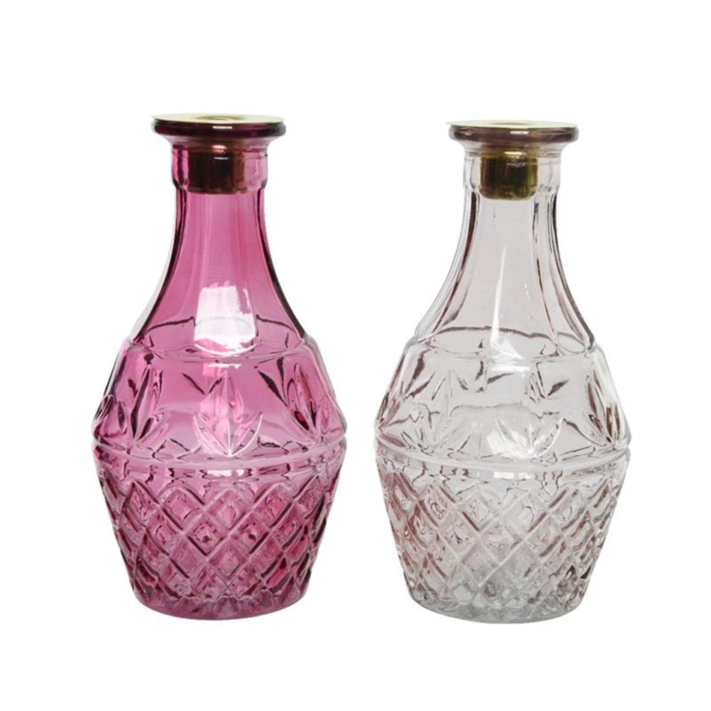 Decoris kandelaar glas ø10-h18.5cm