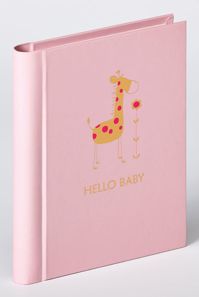 Walther ma-148-r baby animal - mini insteekalbum - formaat 13 x 16 cm - 30 foto's 11,5 x 15,5 cm - roze