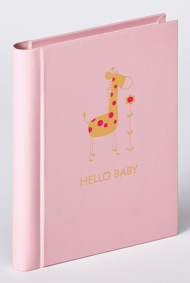 Walther ma-148-r baby animal - mini insteekalbum - formaat 13 x 16 cm - 30 foto's 11,5 x 15,5 cm - roze