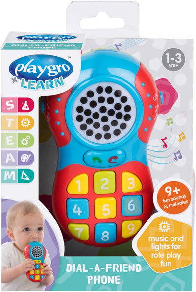 Playgro - speelgoedtelefoon - 9 geluiden - lights - 1-3+
