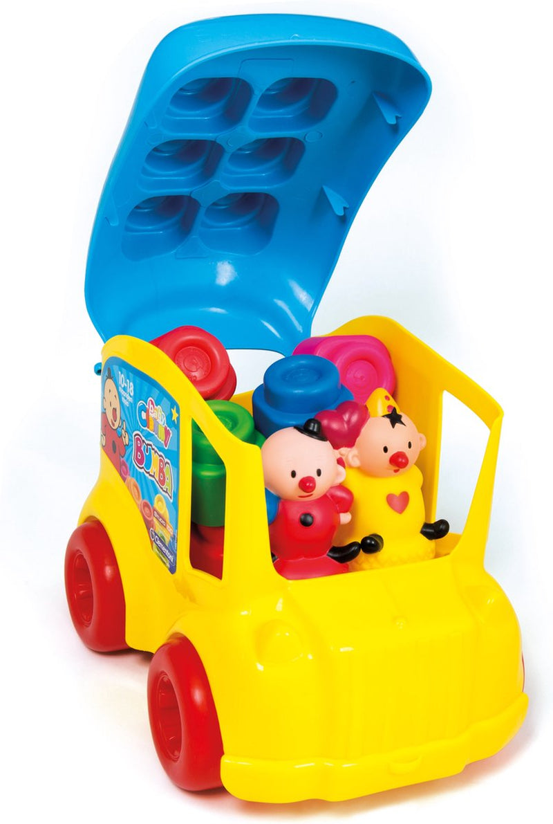 Clementoni baby clemmy - bumba schoolbus - bumba speelgoed - stapelblokken - baby blokken - 1-3 jaar
