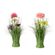 Decoris gras boeket met gekleurde bloemen h30cm