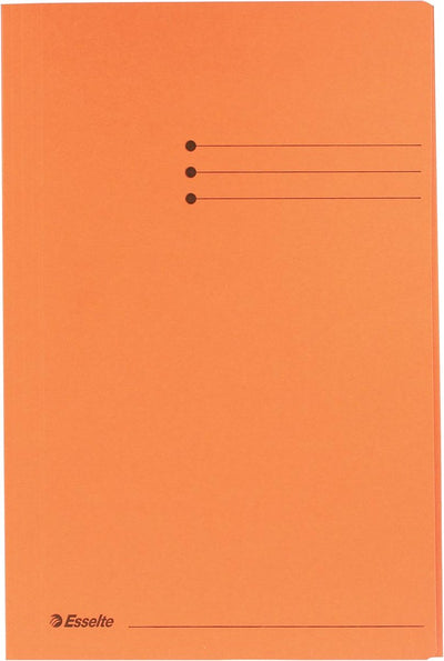 Esselte manilla 3-klepsmap - folio - 50 stuks - oranje