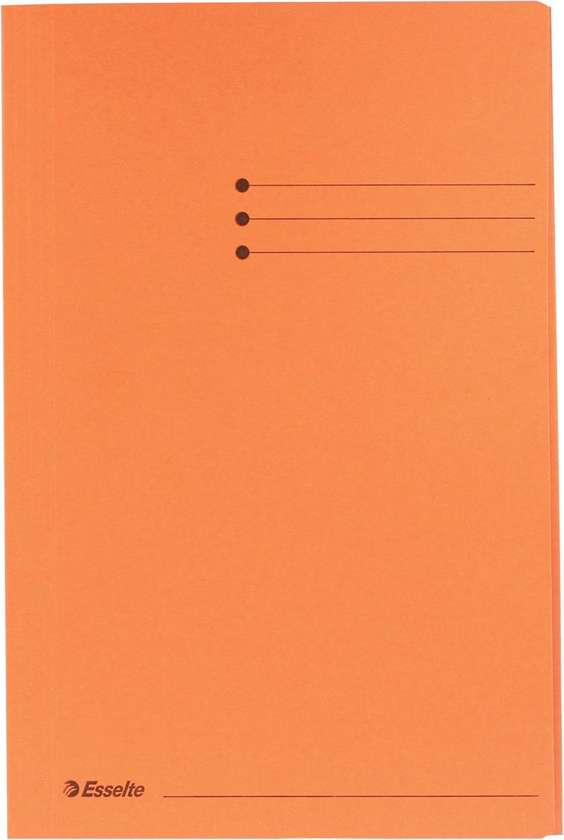 Esselte manilla 3-klepsmap - folio - 50 stuks - oranje