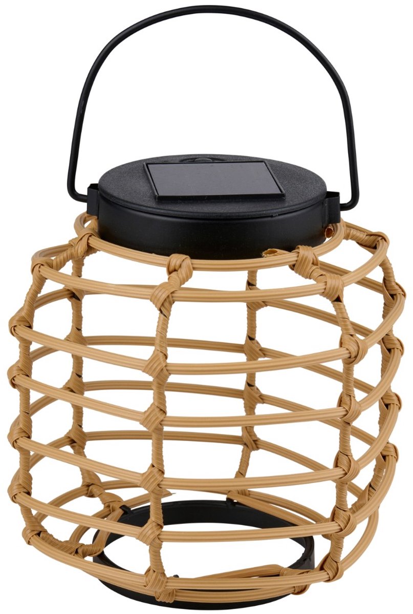 Arti casa solar lantaarn – tuinlantaarn zonne-energie – warm wit led – weerbestendig – ø14x22 cm