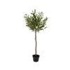 Decoris kunstboom olijfboom in pot 570 bladeren dia45x120cm groen