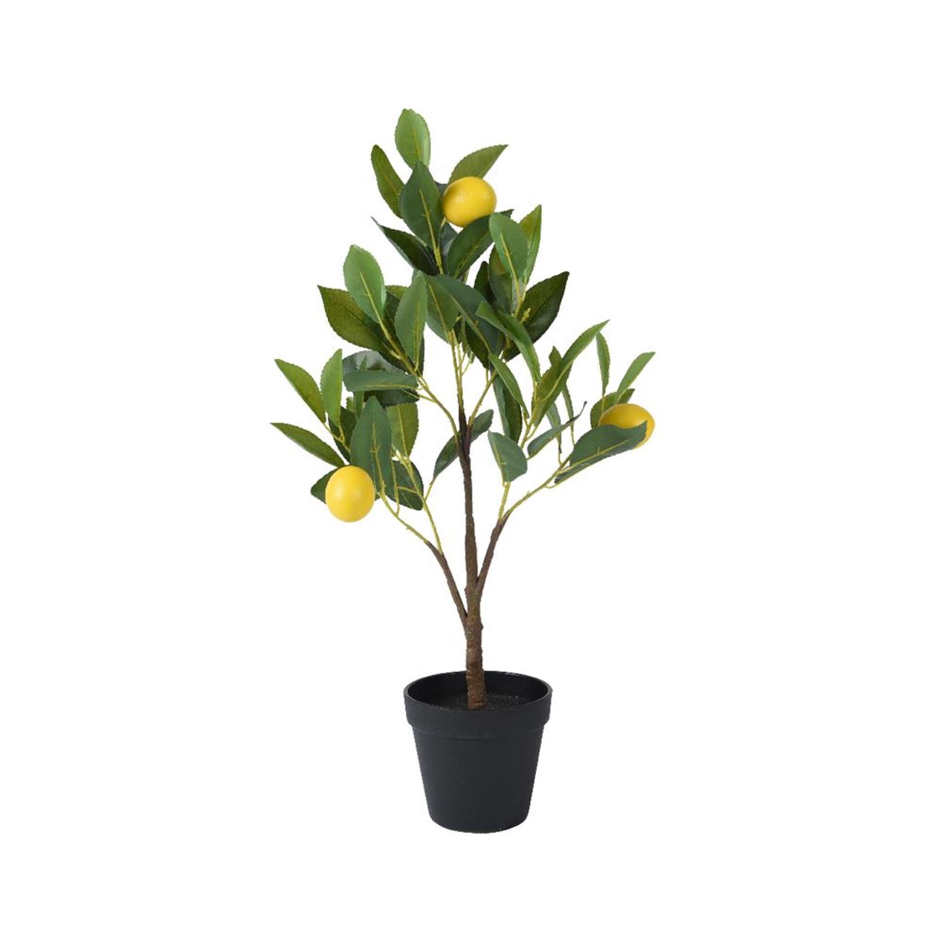 Decoris citroen boom in pot polyester dia.24x60cm