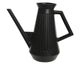 Decoris gieter kunststof 1,8 liter l29-w14-h24.5cm zwart ribbel