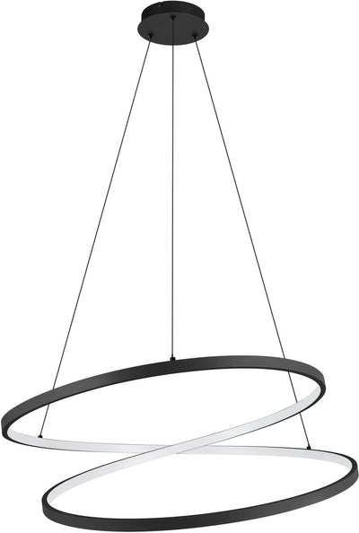 Eglo ruotale hanglamp - led - ø 70 cm - zwart wit