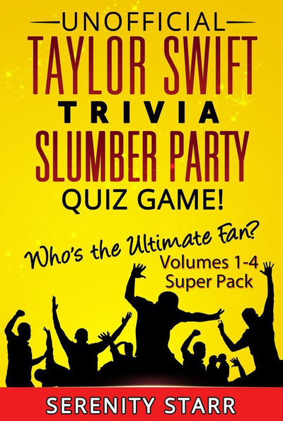 Ty unofficial taylor swift trivia slumber par quiz game super pack volumes 1-4
