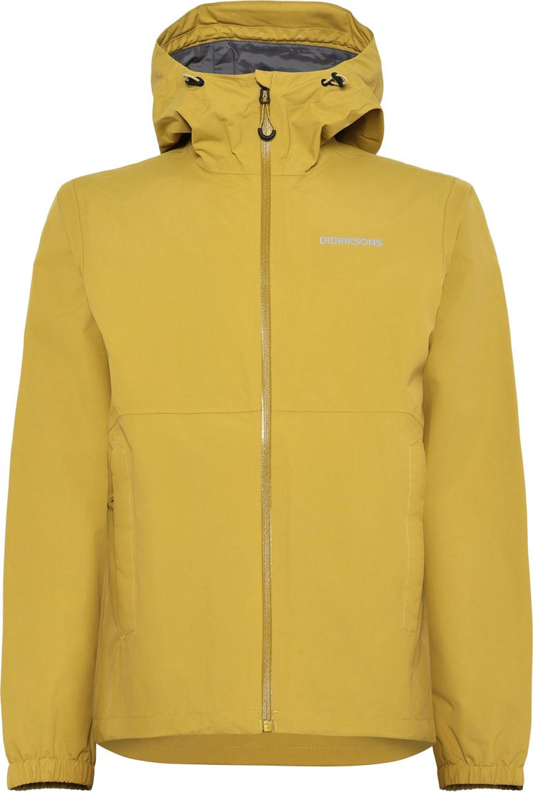 Didriksons dario usx jkt 2 unisex outdoorjas - yellow pollen