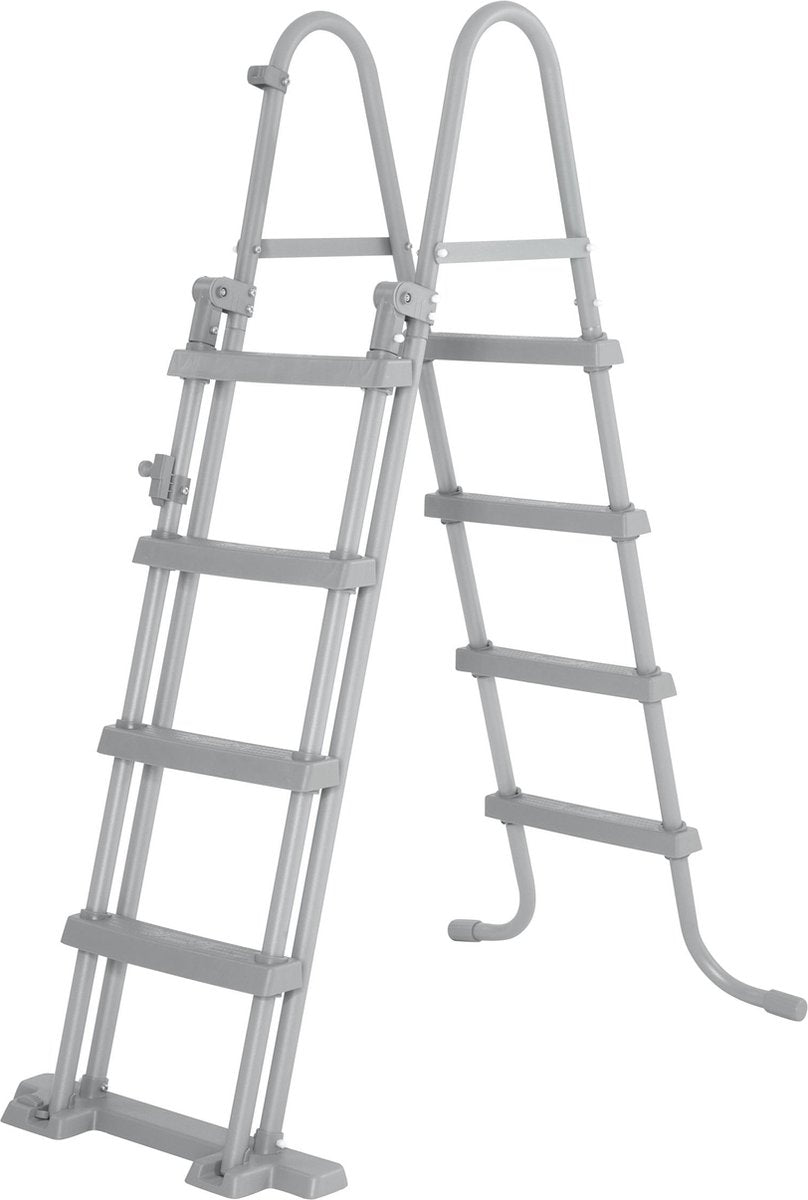 Bestway flowclear - zwembadtrap - 122 cm - zwembadtrap - zwembadleider - zwembadinstap - zwembadaccessoire - zwembadladder