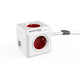 Stekkerdoos allocacoc powercube wit rood