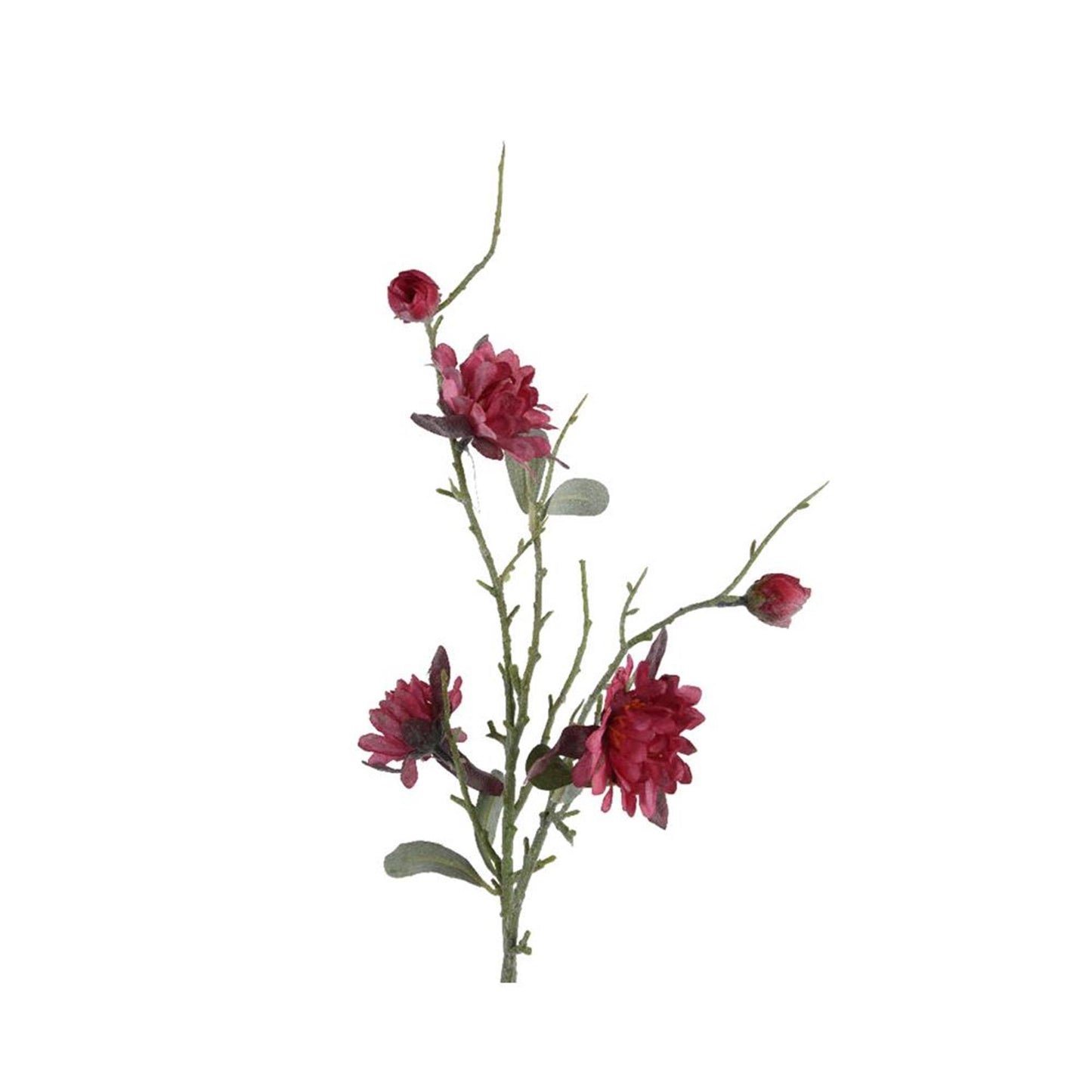 Decoris kunstbloem dahlia polyester 5x3x75cm fuchsia