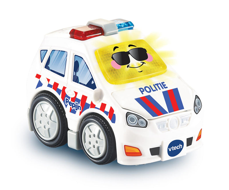 Vtech toet toet auto’s pepijn politie - interactief speelgoed - met licht en geluidseffecten - wit - cadeau - 2 tot 6 jaar