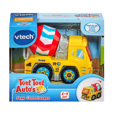 Vtech toet toet auto's sepp cementwagen - interactief speelgoed - speelgoedvoertuig