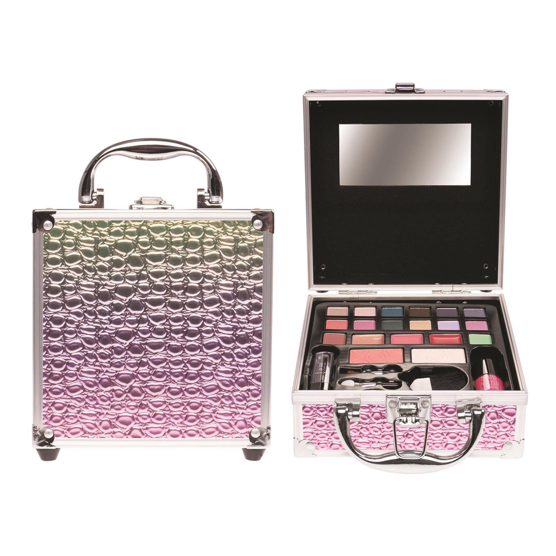 Casuelle make-up koffer rainbow glitter