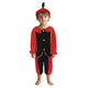 Overige merken pietenpak zwart rood 98-104 cm | 2 stuks