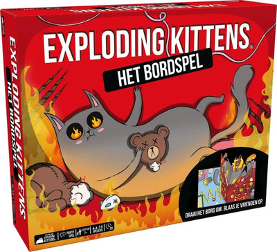 Asmodee exploding kittens het bordspel - partyspel - humor gegarandeerd - familiespel met strategie chaos