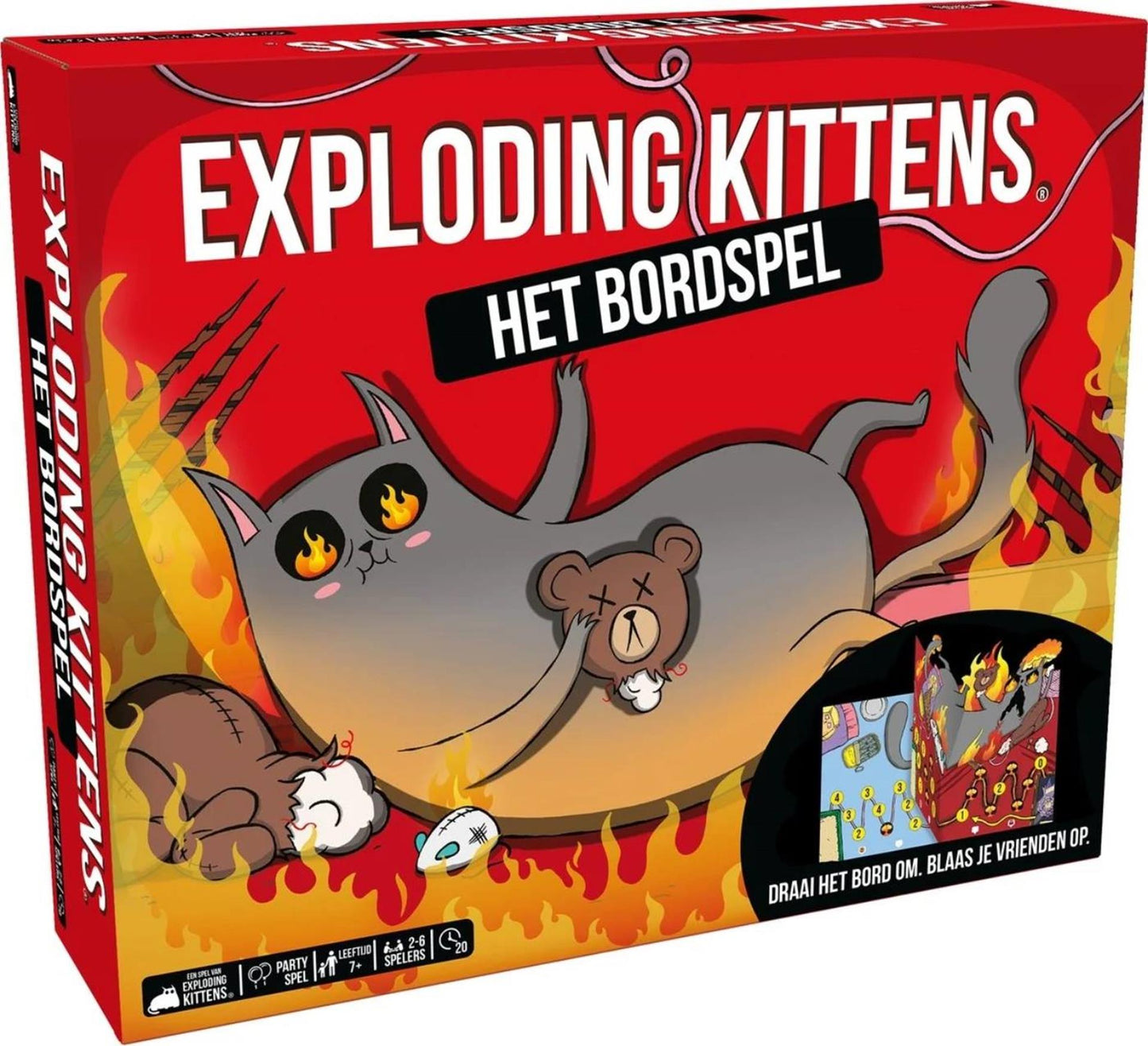 Asmodee exploding kittens het bordspel - partyspel - vanaf 7 jaar - 2-6 spelers - humor gegarandeerd