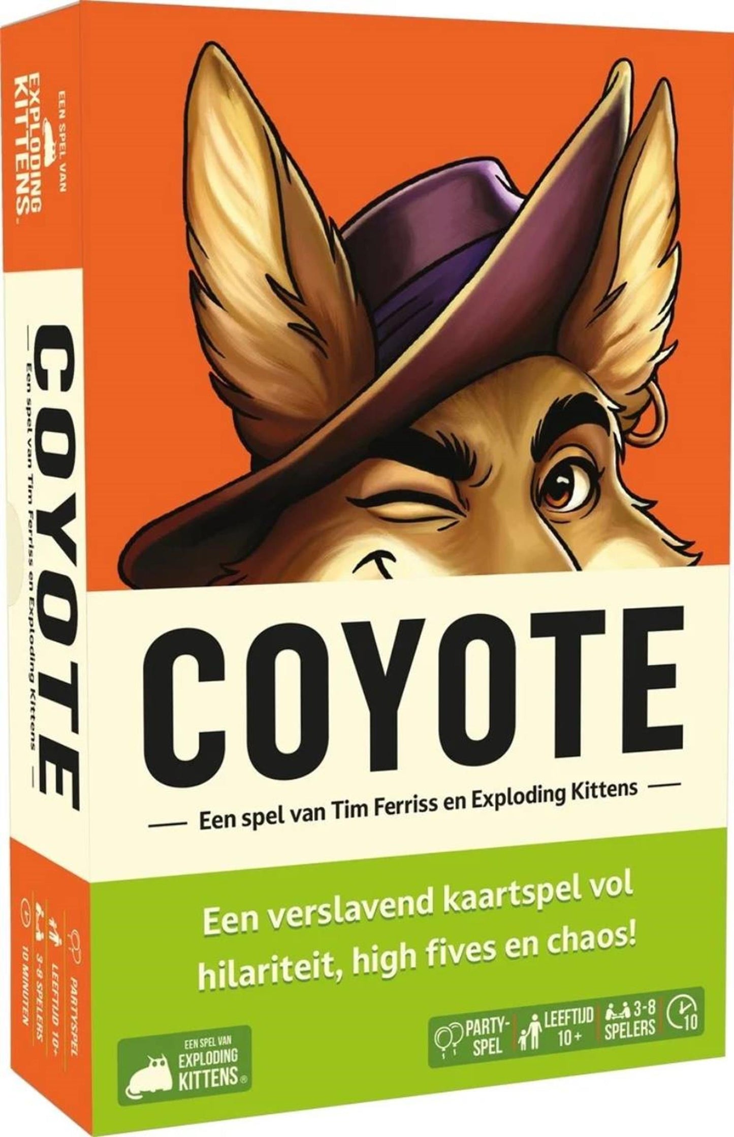 Asmodee exploding kittens - coyote party kaartspel (nl versie)