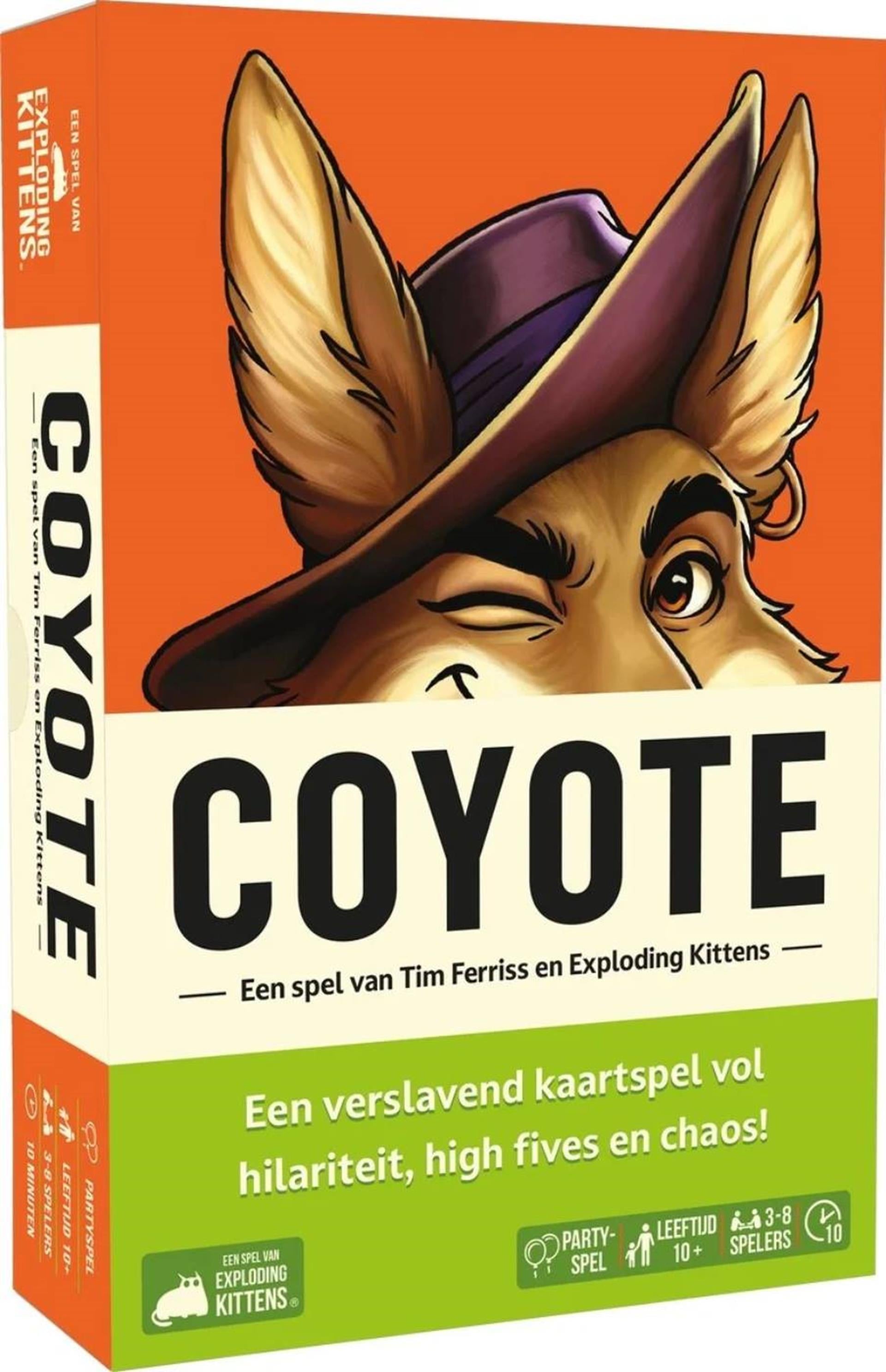 Asmodee exploding kittens - coyote party kaartspel (nl versie)