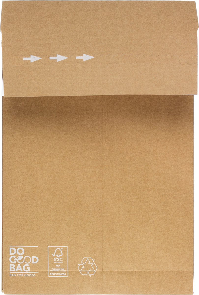 Raadhuis monsterzak - 200x300x50mm - do good bag - bruin - 10 stuks - rd-309900-10