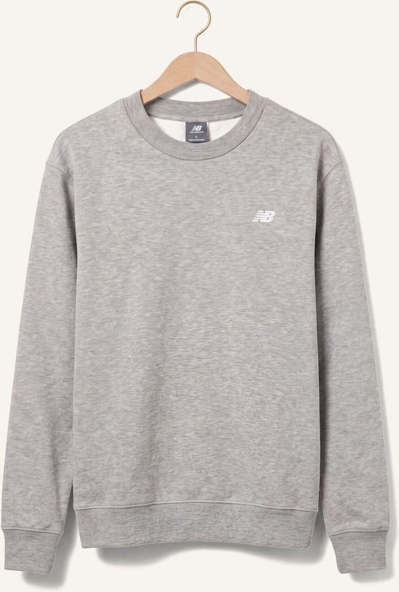 New balance sport essentials fleece crew heren trui - atletic grey