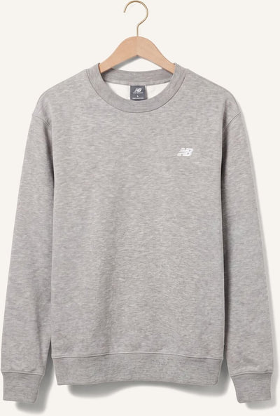 New balance sport essentials fleece crew heren trui - atletic grey