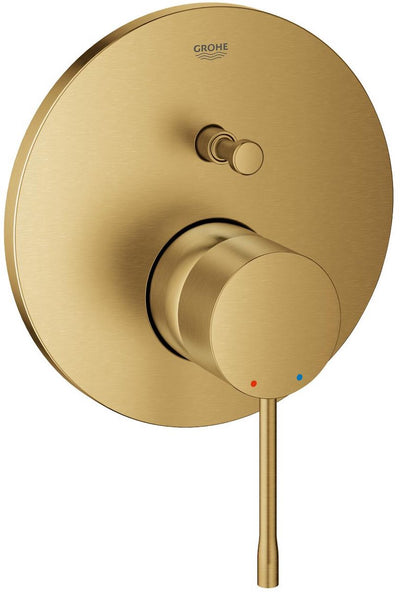 Grohe essence inbouw douchekraan - opbouwdeel - 2 uitgangen - geborsteld cool sunrise (mat goud)