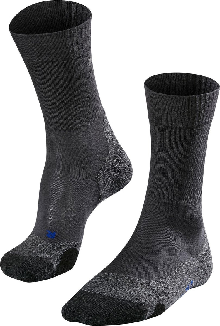 Falke tk2 cool anti-blaar dik lyocell functioneel materiaal wandelsokken heren grijs - maat 44-45