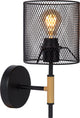 Lucide baskett - wandlamp - 1xe27 - zwart
