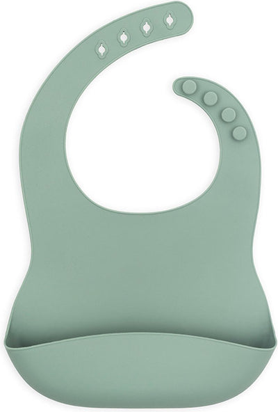Jollein - slab (ash green) - siliconen - slabbetjes baby - 26 cm