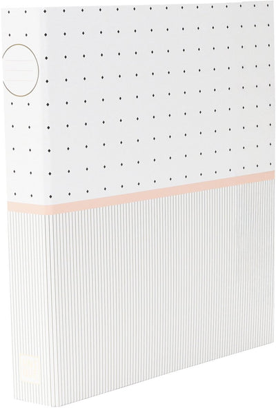 Ancor ringband unique a4 2 rings d-25 mechaniek dots wit - an-121827-d