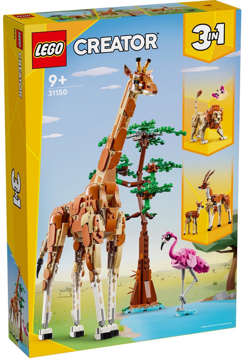 Lego creator 3in1 safaridieren - 31150