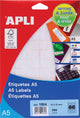 Apli witte etiketten print write ft 16 x 22 mm (b x h), 990 stuks, 66 per blad (1864)