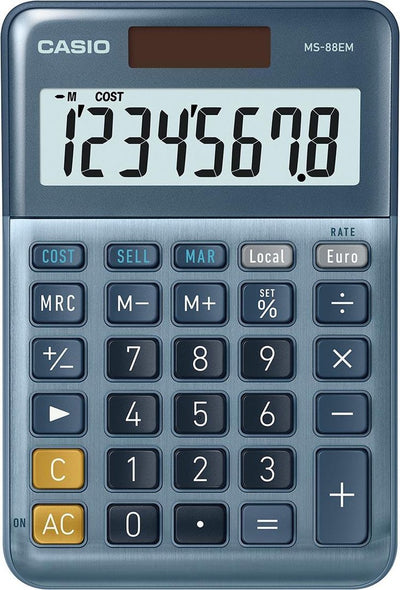 Casio ms-88em - kleine elegante bureaurekenmachine