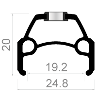 Rodi Achterwiel Connect 28 8 9 10 speed 622 x 19 met snelspanner en RVS spaken zwart