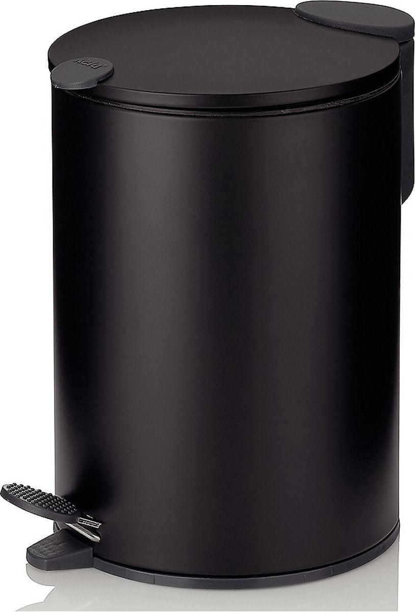 Kela pedaal afvalemmer, 3 l, zwart - | mats