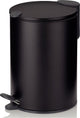 Kela pedaal afvalemmer, 3 l, zwart - | mats