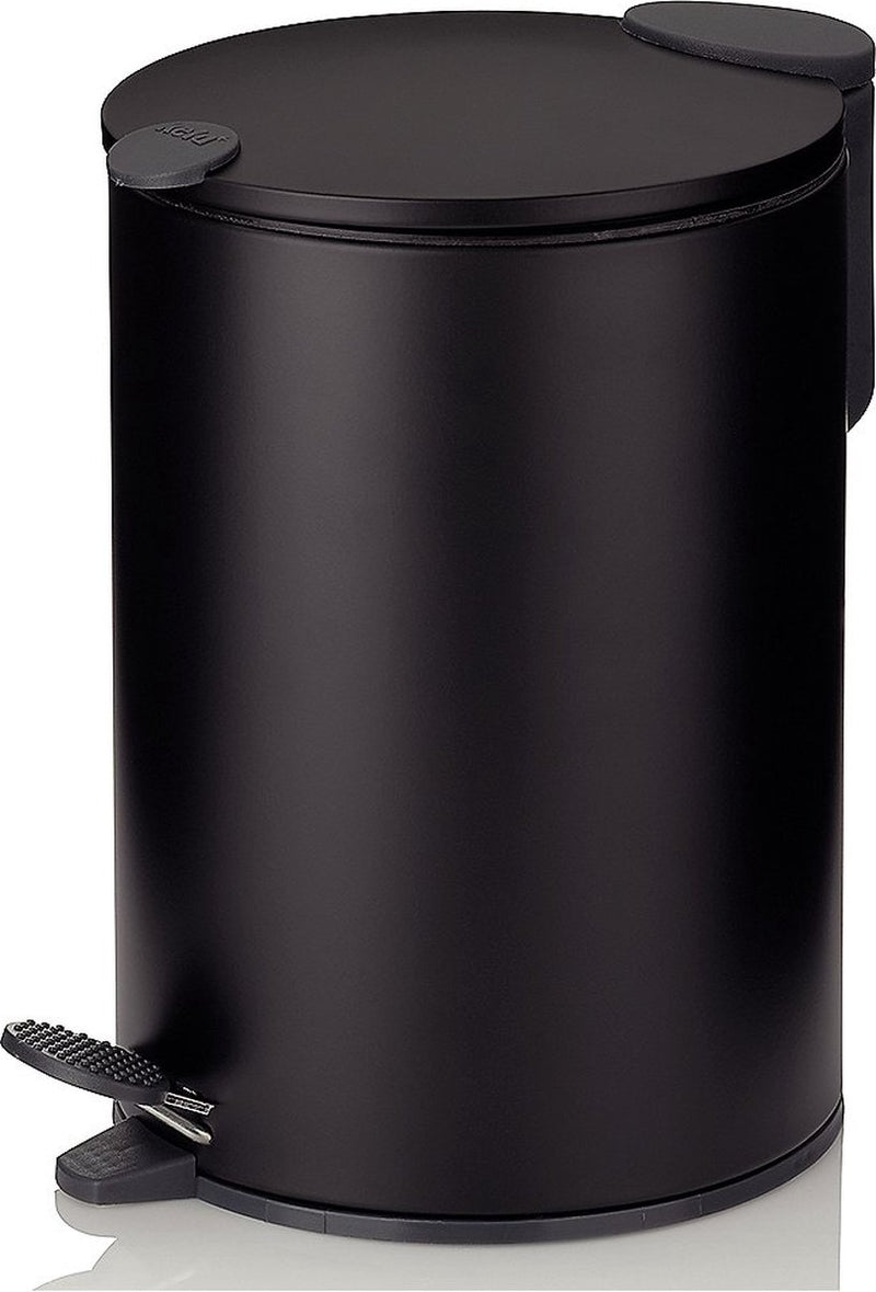 Kela pedaal afvalemmer, 3 l, zwart - | mats