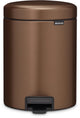 Brabantia newicon prullenbak - 5 liter - badkamer - warm bronze